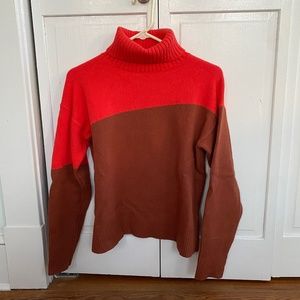 Asymmetrical design Anthropologie turtleneck